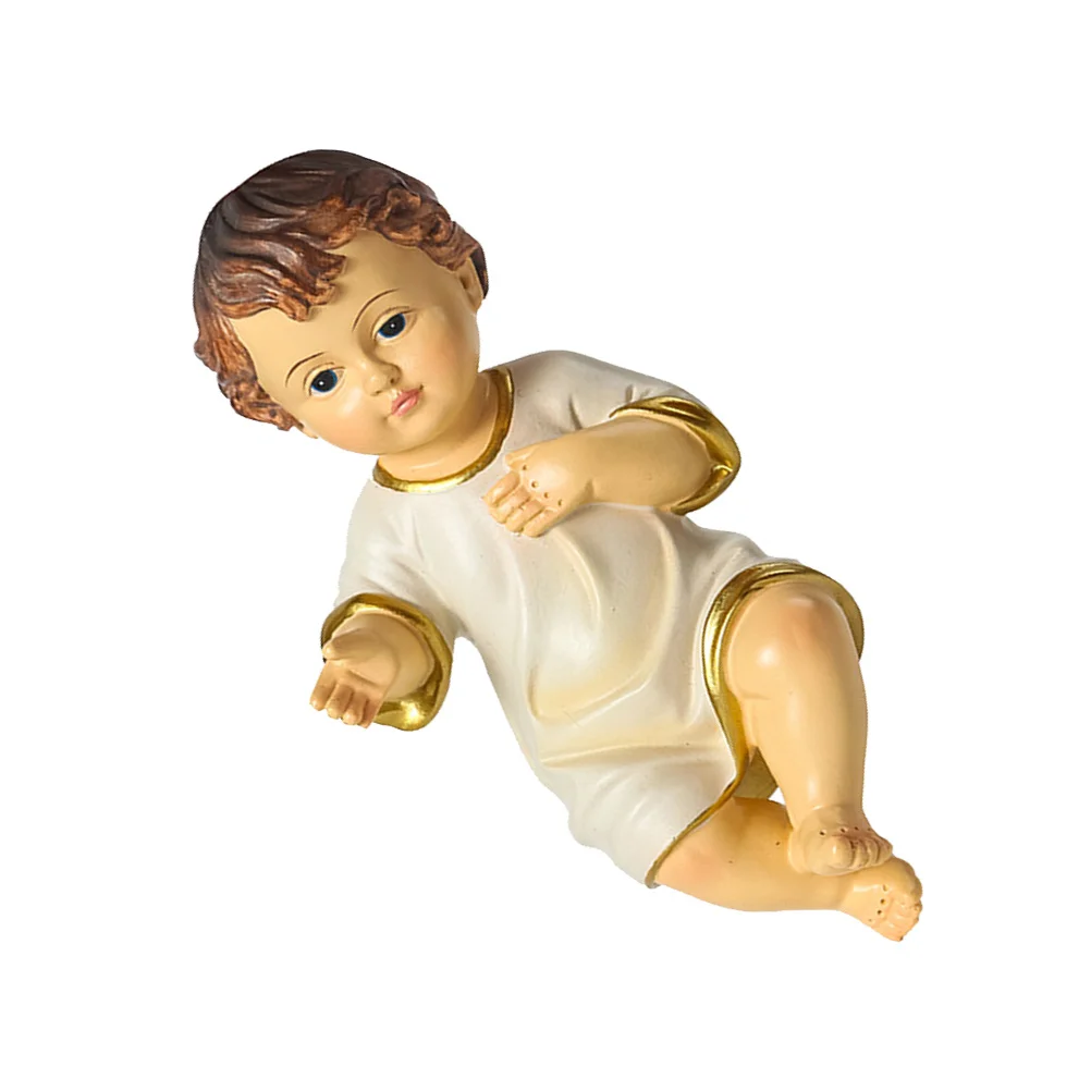 Украса от религиозна статуя на Свети Бебе, украса, ръчно изработени от смола на Исус Бебе