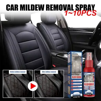 1 ~ 10ШТ Средство за почистване на интериора на колата, отстраняване на мухъл, тапицерия на седалките, постелки за краката, Премахване на мухъл с хедлайнер, почистване и поддръжка
