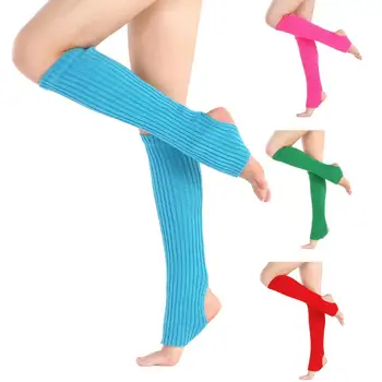 1 чифт модни женски испанци чорапи за фитнес, танци, дамско облекло за спорт, плетене на дълги секции, чорапи за разходка, гетр за жени