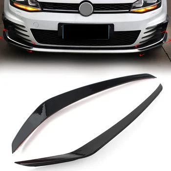 2 елемента Лъскав черен автомобил на предната броня, странични отдушник, на финала за VW Golf 7 GTI 2013 2014 2015 2016