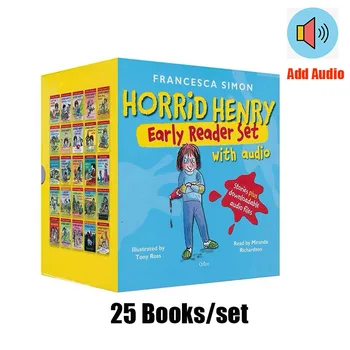 25 Книги/набор Horrid Henry Early Readers Set Палава Хенри Английски книжки с картинки и аудио