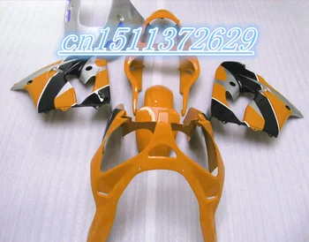 Dor-ABS оранжево-черен За KAWASAKI ZX9R NINJA 2002-2003 Моделът ZX-9R ZX-9R 02 03 ZX9 R 2002 2003 Комплект обтекател D
