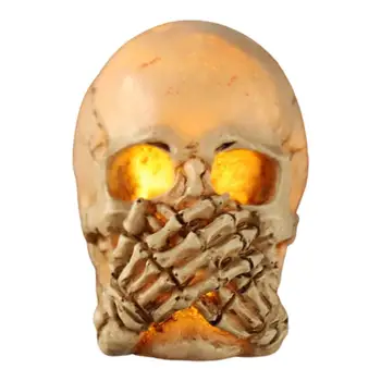 Led подсветката статуи на черепа за Хелоуин Очарователен декоративна осветление веранда с черепа Led светлини статуи на черепа за декор барного плот на Хелоуин