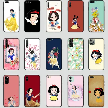 MT-106 Калъф Snow White princess за Xiaomi Redmi Note 7 7A 9 Power 9A 9T 9S Pro Max Черен Калъф