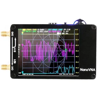 NanoVNA-H Подобрена антена вектор мрежова антена анализатор HF MF VHF UHF със слот за SD-карта