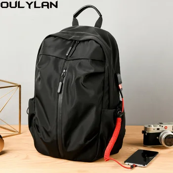 Oulylan Пътна туристическа чанта с голям капацитет, водоустойчива раница, мъжки луксозни бизнес компютърни раници, на 15.6-инчовата чанта за лаптоп, опаковка