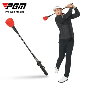 PGM Golf Swing Training Club За начинаещи, Симулатор за корекция на стойката на тялото, Регулируем Звук, Силикон Треньор, Обучение стик за ръце