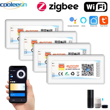 Sasha Zigbee Wifi Led Контролер Smart Dimmer 5V 12V 24V Led Лента ДИМ CCT RGB RGBW Алекса Google APP Home Дистанционно Управление