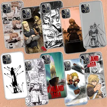 Vinland Saga Manga Прозрачен Калъф За iPhone 11 13 14 Pro 15 Pro Max 12 Mini SE 2020 XR XS X Max 7 8 Plus Прозрачен Калъф За Телефон от TPU