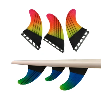 Градиентный Цвят M Перки за дъски за сърф UPSURF FUTURE Плавниковые Мъничета Tri Quilhas За Риба Карбоновое Сотовое Подруливающее устройство За къси дъски