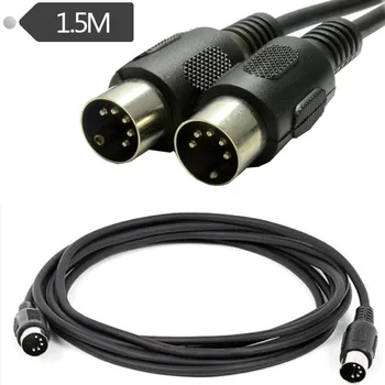 Двойна штекерный кабел DIN5P, голям свързващ кабел 5 ПЕНСА, окабеляване козметични оборудване, инсталация на сценичното пръскачка 0,5/1/1,5 М