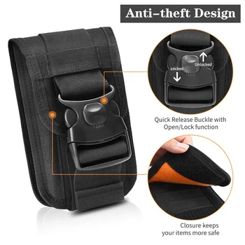за Doogee S41 Max, тактическа чанта за телефон, армейски колан за носене Molle, поясная чанта за карти, джоб джоб за телефон