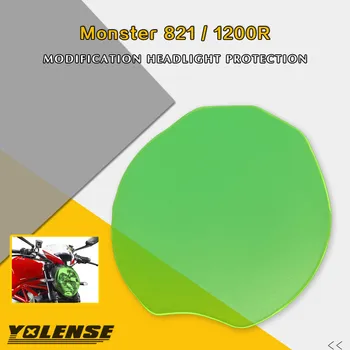 За DUCATI Monster 821 1200R 2014-2023 2022 Аксесоари За Мотоциклети Защита на Фаровете-Майка на Светлината Щит Екран Протектор Капачка за Обектива