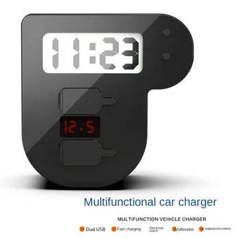 Зарядно устройство за мобилен телефон, за мотоциклети, Автомобили зареждане чрез двойно USB, Зареждане 2.1 A с промяната на разписанието, Аксесоари