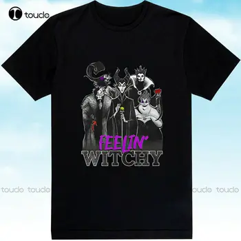 Злодеи Хелоуин Feelin Ведьмовская Група Тениска Тениска Подарък Плюс Размер Бяла Риза Мода Творчески Отдих Забавни Тениски Тениска