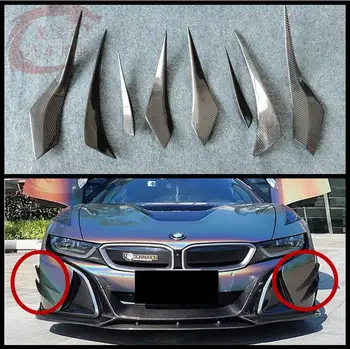 Истински карбоновые Сплитери предна и задна броня, странични устни, Вентилационни клапи за BMW I8 през 2014 2015 2016 2017 2018 2019 2020