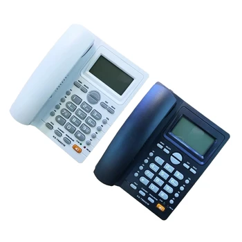 Кабелен телефон KX-T880CID LCD Стационарен Телефон Хендсфри Разговори с Големия Бутон на Настолен Стационарен Телефон за Домашни Потребители / Хотел /Офис