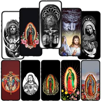Калъф Virgen de Guadalupe God jesus за телефон OPPO A17 A15 A16 A12 а a53 A54 A55 A56 магистрала a57 A77 A76 A94 А92 A72 A52 A96 A74