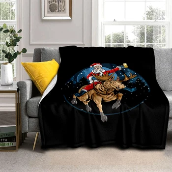 Коледа подарочное одеяло Произведено по поръчка Изолационни одеяло Празничен Подарък-изненада Легло-Разтегателен диван-пухени Завивки за легла Охлаждащо одеяло