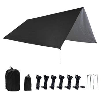 Комплект tarps за палатки Дъждобран за къмпинг Хамак от дъжд и слънце Водоустойчив за домакинство/къмпинг на открито