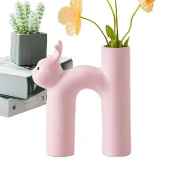 Креативна модерна ваза от смола, скъпа тръба на котка, эстетичная ваза, цвете споразумение за всекидневната, декорация на дома