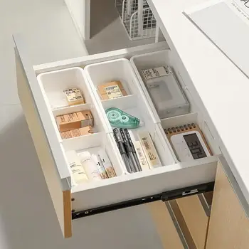 Кутия за съхранение с офиси, многофункционални разтегателни органайзер за чекмеджетата, в който внимателно да се съхраняват прибори, бельо, Чорапи с разделители