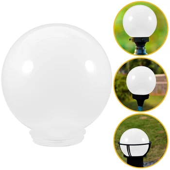 Лампа с шариковым абажуром, която замества глобус, таван, домашен акрил бял пол
