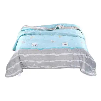 Лятото стеганое одеяло с принтом климатик, лесно дышащее изсушаване полноразмерное стеганое одеяло с двустранно принтом