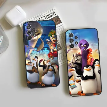 Мадагаскарские Пингвините Калъф За телефон Samsung Galaxy S23 S30 S10 S22 S20 S21 S7 S8 S9 Pro Plus Ultra Fe Дизайн на Задния панел