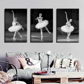 Модерен плакат за декорация на дома Проста печат на Платно за рисуване на Картина на Танцьорка от балет Монтиране на изкуството Графити Украса плакат на поръчка