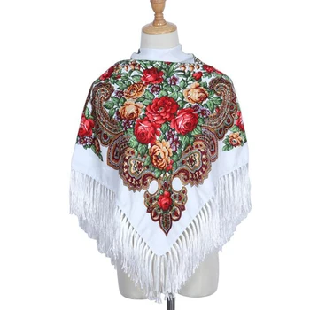 Модерен Шал за жени, Шалове, получи нерегламентиран достъп с флорални принтом, Триъгълна Кърпа, женски шал на Луксозна марка, Половинчатый кърпичка
