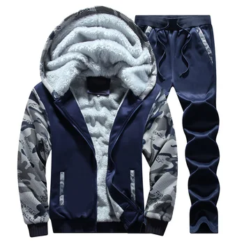 Мъжки топло ветрозащитное кратко бархатное палто 2023, новост зимата, дебела модни hoody голям размер, Камуфляжная два цвята яке с качулка M-5XL