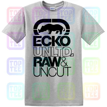 Нова градинска Облекло New Big/Tall Ecko_Unltd Сивата Тениска с логото на суровини С къс ръкав Безплатна доставка Новата Мода на Мъже, Жени Размер S-3Xl