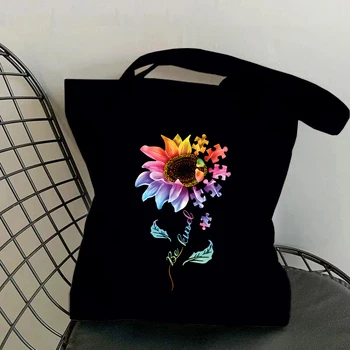 Нова чанта за пазаруване с писмото принтом Семки, модерна дамска чанта за момичета, пътна чанта, ежедневна раница