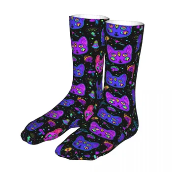 Нови чорапи-Мъжки, Дамски ежедневни Чорапи с кошмарен кошачьими чорапи, Спортни чорапи Пролет Лято Есен Зима