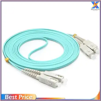 Оптична скок, пач-кабел, многорежимен, оптичен кабел OM3, мулти-режим пълен дуплекс, 3 М, 5 м, 10 м