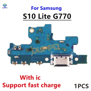 Оригинален Порт кабел за зареждане за Samsung Galaxy S10 Lite G770 USB зарядно устройство ще захранване на Такса ПХБ Докинг станция Гъвкав Кабел Подмяна на Резервни Части