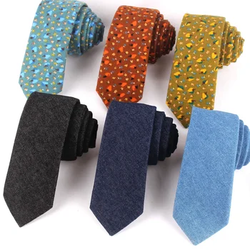 Памучни тесни вратовръзки за мъжете и жените, всекидневни вратовръзка с цветя модел на шията за партита, бизнес и сватбени вратовръзки, костюми за възрастни, тесни вратовръзки за подаръци