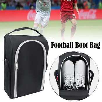 Преносима чанта за футболни обувки, Спортна чанта за обувки Преносима чанта за модерния футбол обувки Здрава чанта с джобове за съхранение на принадлежности Няколко K6q6
