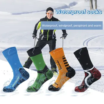 Професионален водоустойчив чорапи за активна почивка, Риболов, скално Катерене Ски чорапи Дишащи Зимни изолационни водоустойчив чорапи