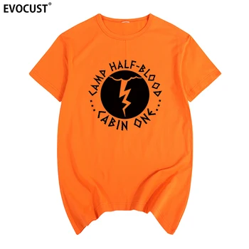 Пърси Джаксън кабина на един Костюм за Хелоуин Лагер Полукровок Лонг Айлънд Саунд Унисекс Тениска Памучен Мъжки t-shirt Нова дамска ТЕНИСКА