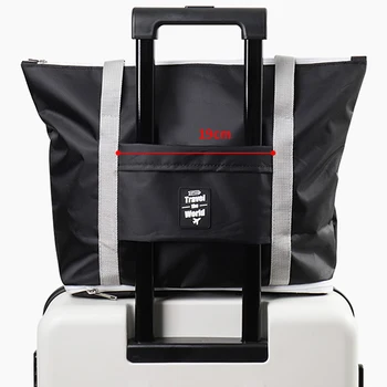 Сгъваема пътна спортна чанта Преносима чанта за багаж с Голям капацитет Лека водоустойчива за пътуване до работа, за спорт на стадион почивен ден във фитнеса