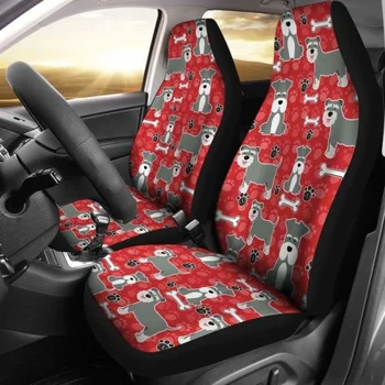 Седалките за столчета за автомобил Шнауцера 09, Комплект от 2 Универсални Защитни Покривала за Предните седалки
