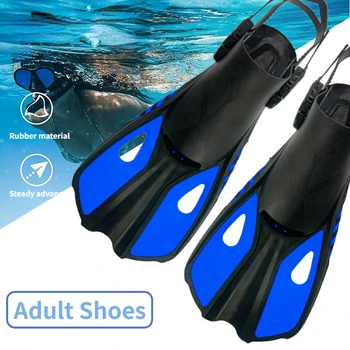 Силиконови плавници Професионални за гмуркане с акваланг Къси Мъжки женски Плавници за плуване с шнорхел Детски Плавници Комплект оборудване Flipper Swim