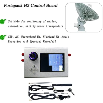 СПТ-Радиостанцията за Hackrf One Portapack H2 + 3.2-инчов TFT-екран 240X320 + 5Xantenna + USB кабел 1 Mhz-6 Ghz Радио