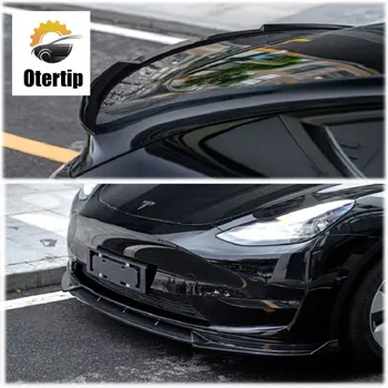 Съвет: най-Добрите аксесоари, подходящи за използване в автомобилната довършителните работи на преден спойлер Tesla Model Y от въглеродни влакна
