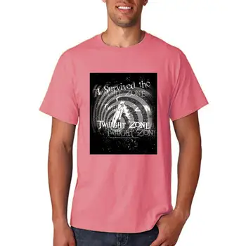 Тениска The Twilight Zone I Survived Тениска с къс ръкав Памучни тениски