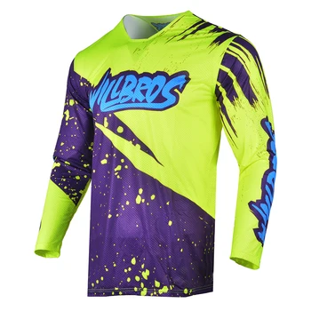 Тениска за Мотокрос MX DH Dirt Bike С дълъг Ръкав Ендуро Off Road, Willbros, Дрехи За Езда, Планинско Колоездене За Мъже