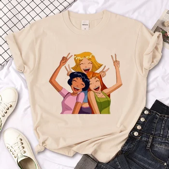 Тениски Totally Spies, дамски градинска дрехи с комиксами, дамски дрехи, графичен дизайнер