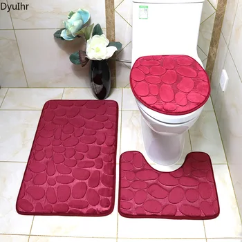тоалетна чиния от чакъл, състояща се от три части, нескользящий подложка за баня, кухненски подложки, поглъщащ нескользящие подложки за подови настилки, аксесоари за баня